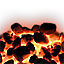 Vulkanische Kohle